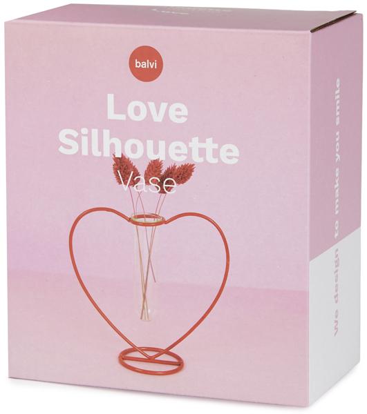 Vaza crvena SRCE 10cm 