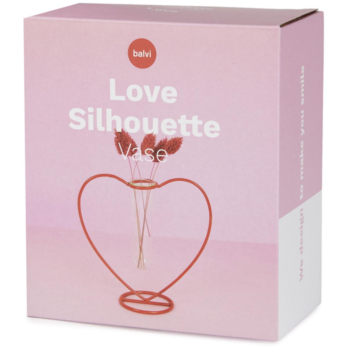 Vaza crvena SRCE 10cm 