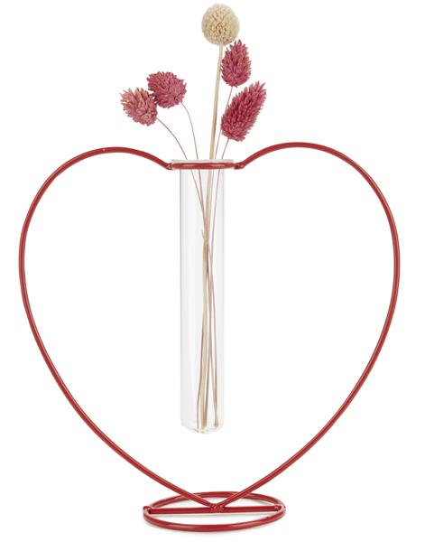 Vaza crvena SRCE 20cm 