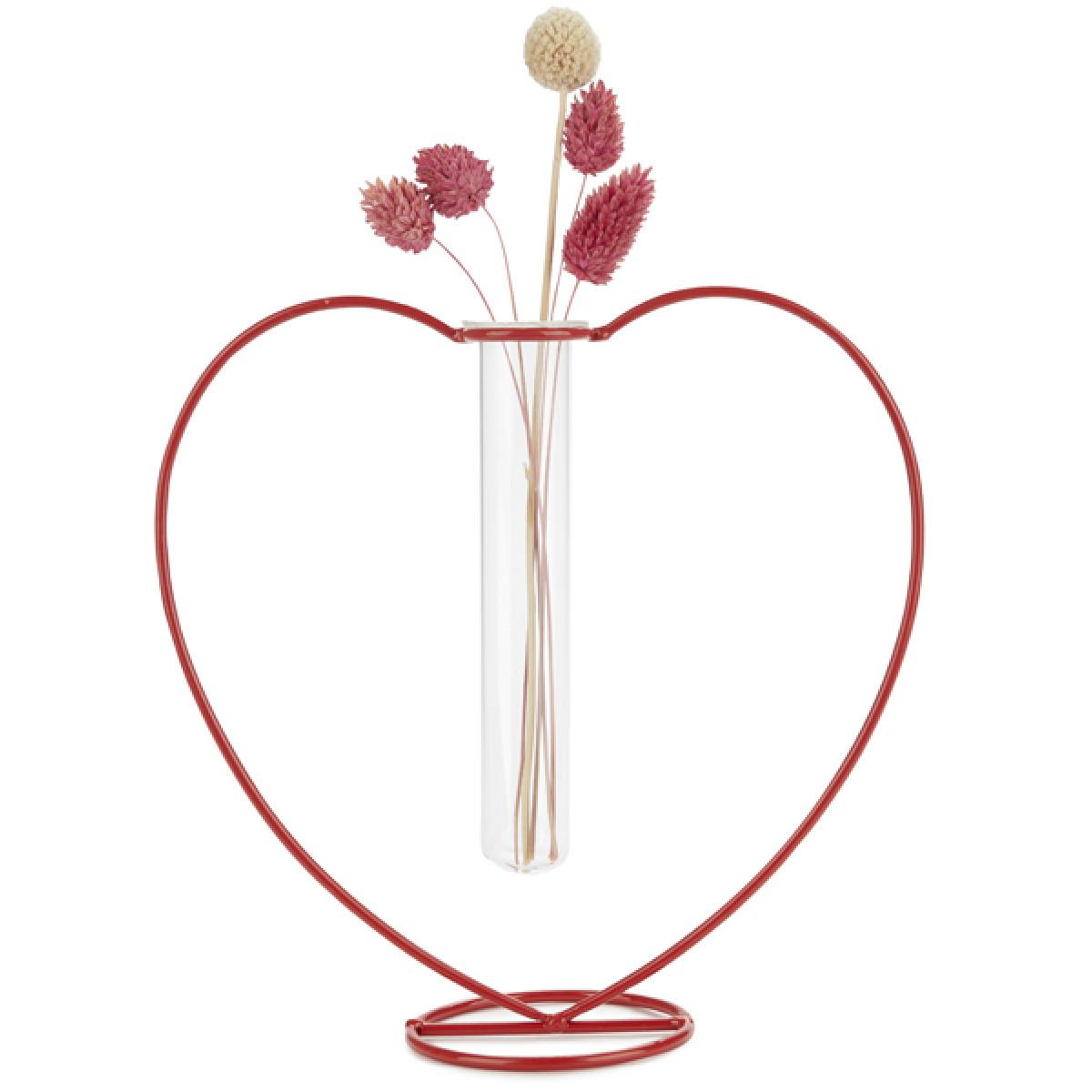 Vaza crvena SRCE 20cm 