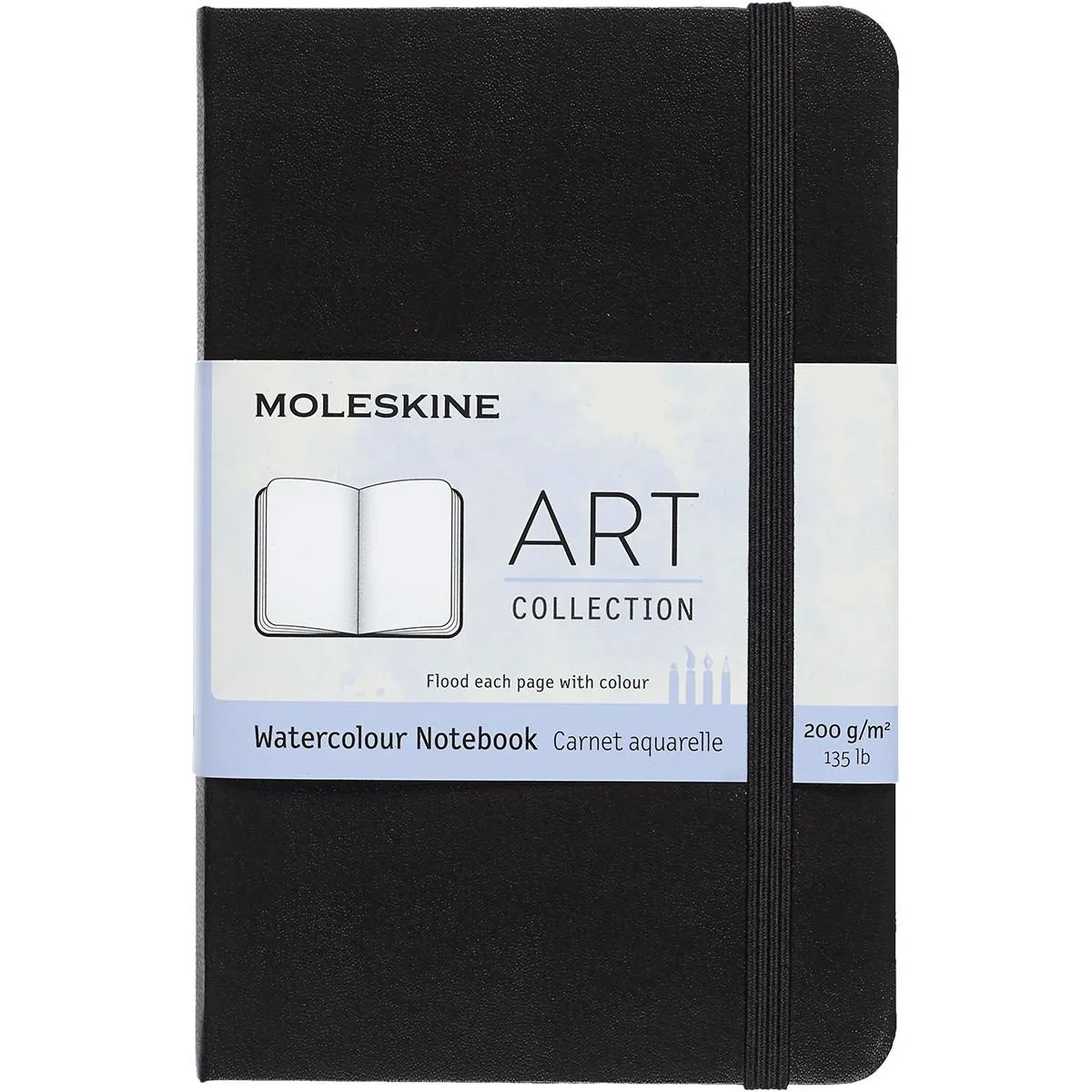 Notes 9x14cm MOLESKINE ART Watercolour, tvrd povez, prazni listovi 