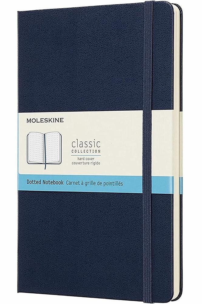 Notes 13x21cm XL MOLESKINE Sapphire blue - hard (tačkice) 