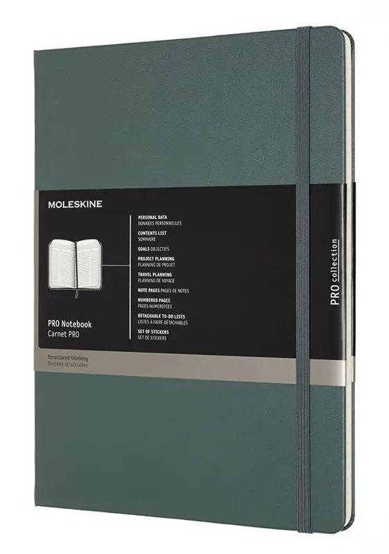 Notes 19x26cm XL MOLESKINE Forest green - hard 