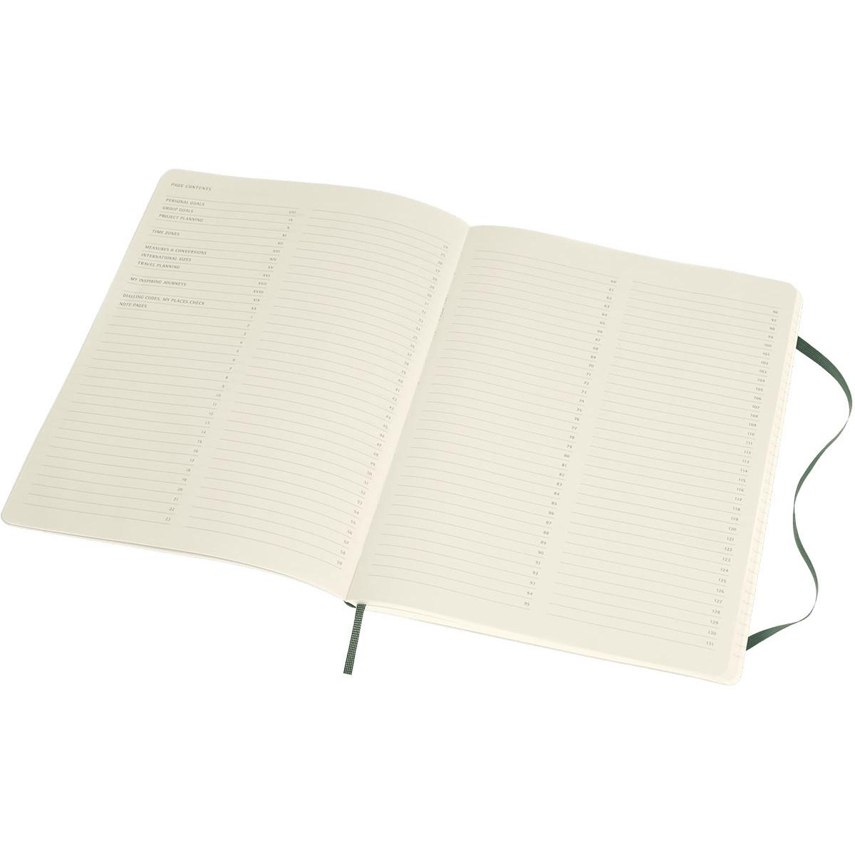 Notes 19x26cm XL MOLESKINE Forest green - soft 