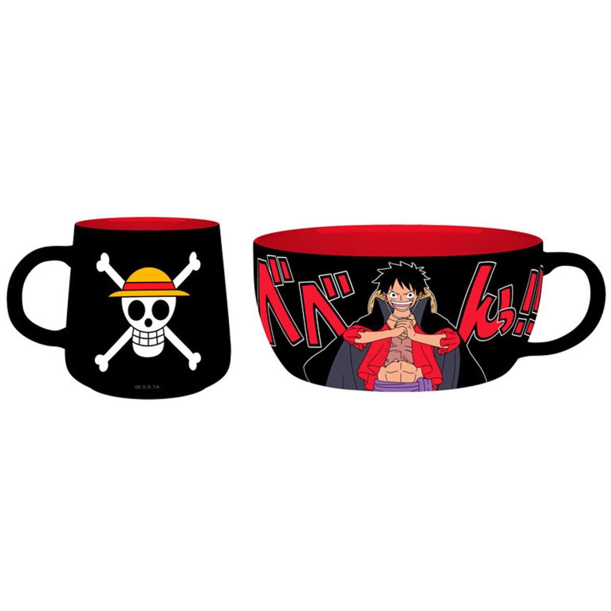 ONE PIECE set- činija i šolja LUFFY 