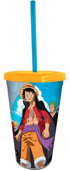 ONE PIECEčaša sa slamkom  WANO 470ml 