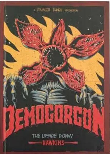 STRANGER THINGS notes A5 na linije DEMOGORGON 