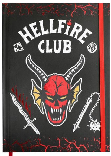 STRANGER THINGS notes A5 na linije HELL FIRE CLUB 