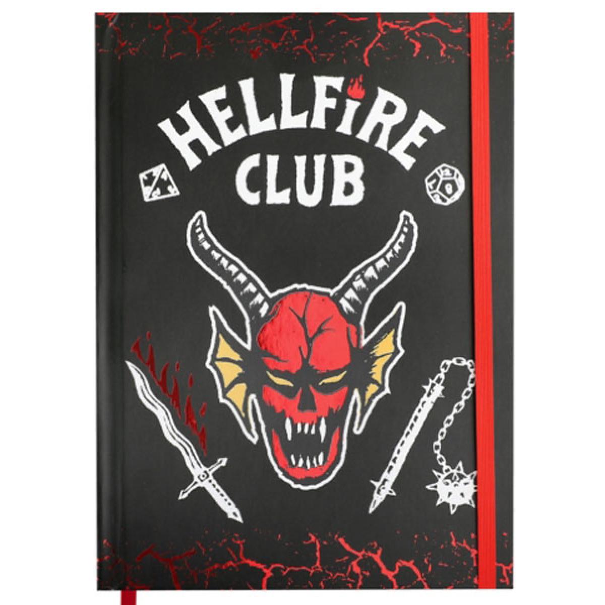 STRANGER THINGS notes A5 na linije HELL FIRE CLUB 