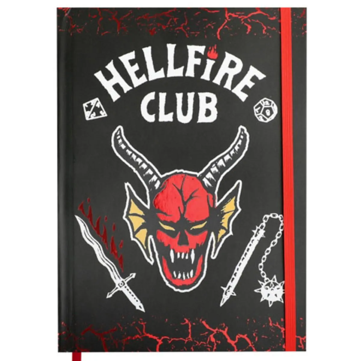 STRANGER THINGS notes A5 na linije HELL FIRE CLUB 