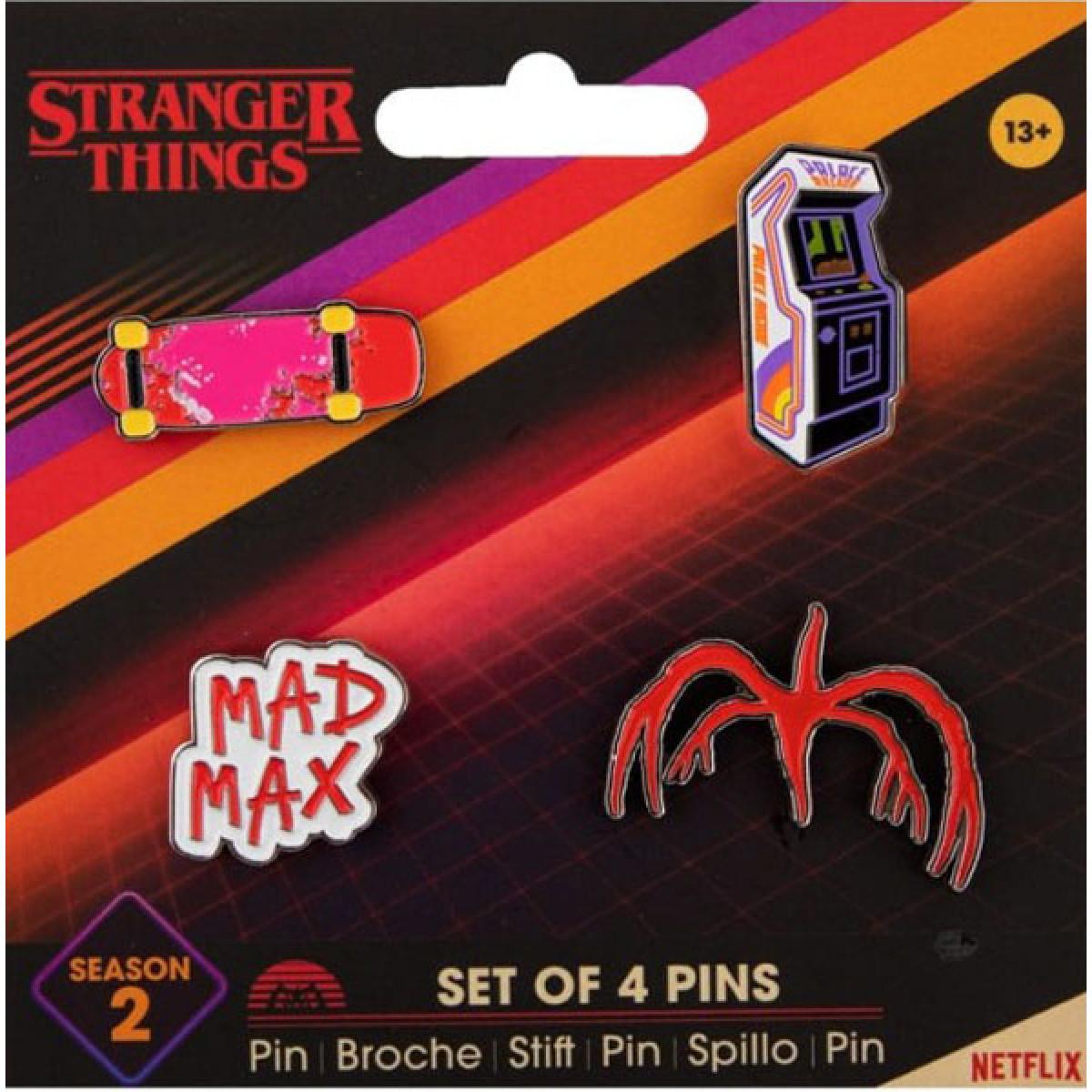 Set četiri značke STRANGER THINGS SEASON 2 