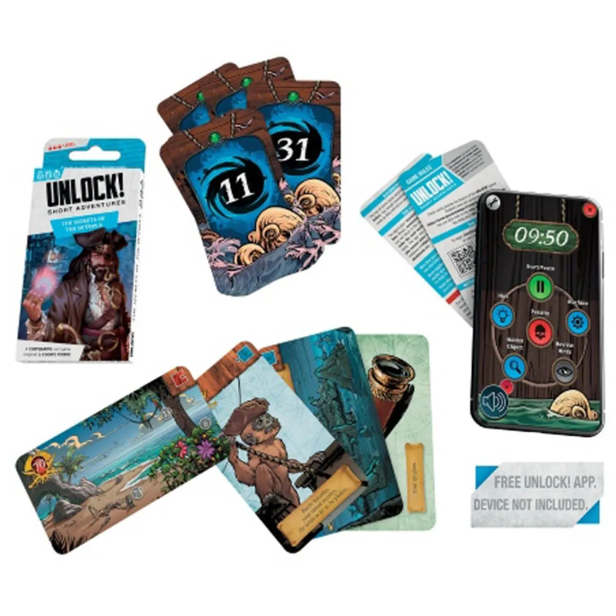 Društvena igra UNLOCK! SHORT 6 - THE SECRETS OF THE OCTOPUS 