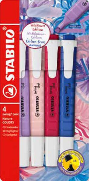 STABILO BOSS set četiri signira  WILD FLOWER 