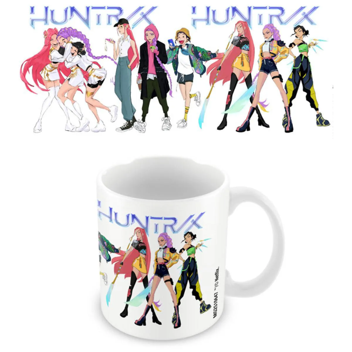 Šolja K-POP DEMON HUNTERS (HUNTRIX) bela 