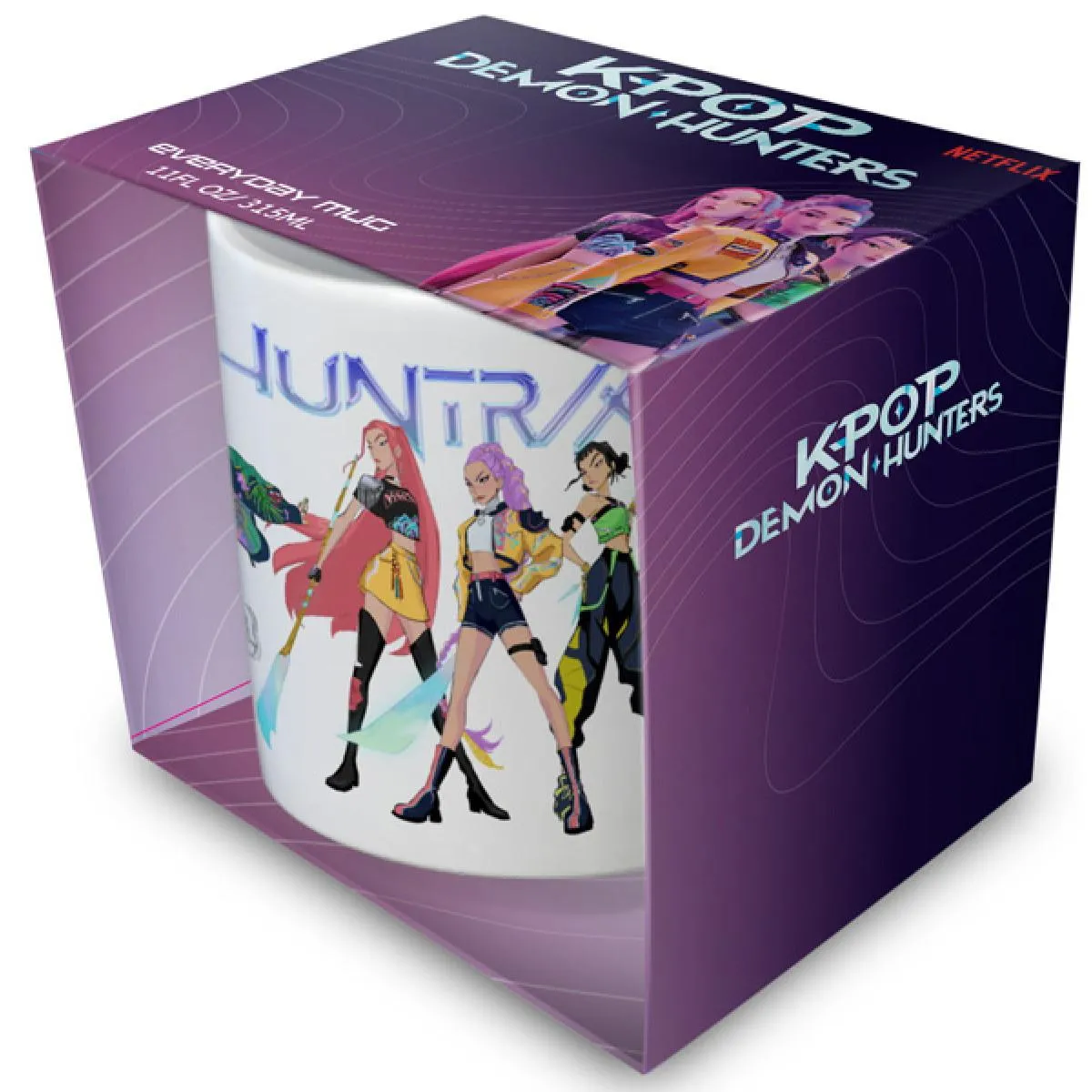 Šolja K-POP DEMON HUNTERS (HUNTRIX) bela 