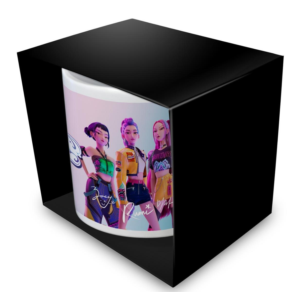 Šolja K-POP DEMON HUNTERS (HUNTRIX) bela 