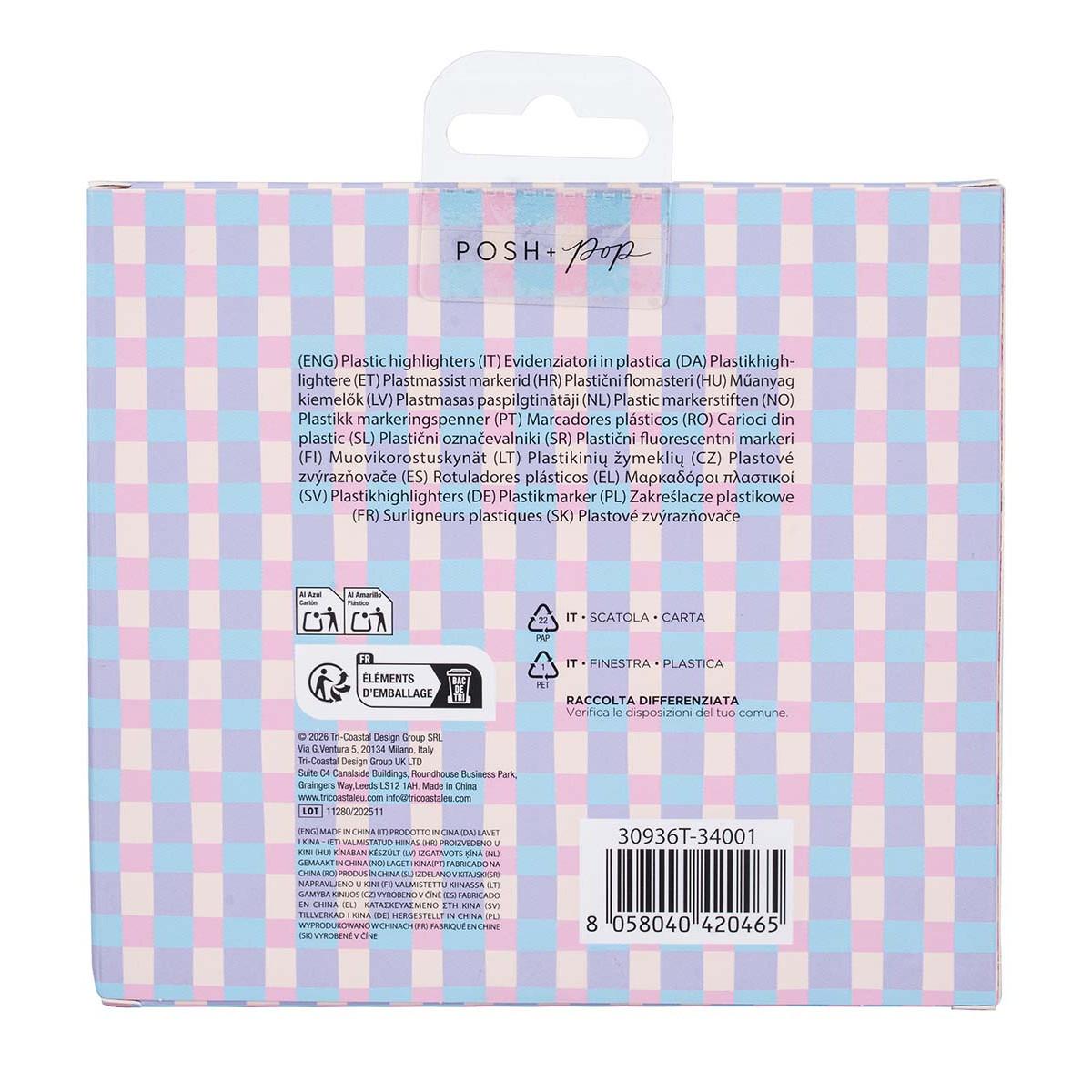 Mini markeri POSH & POP 10 kom 