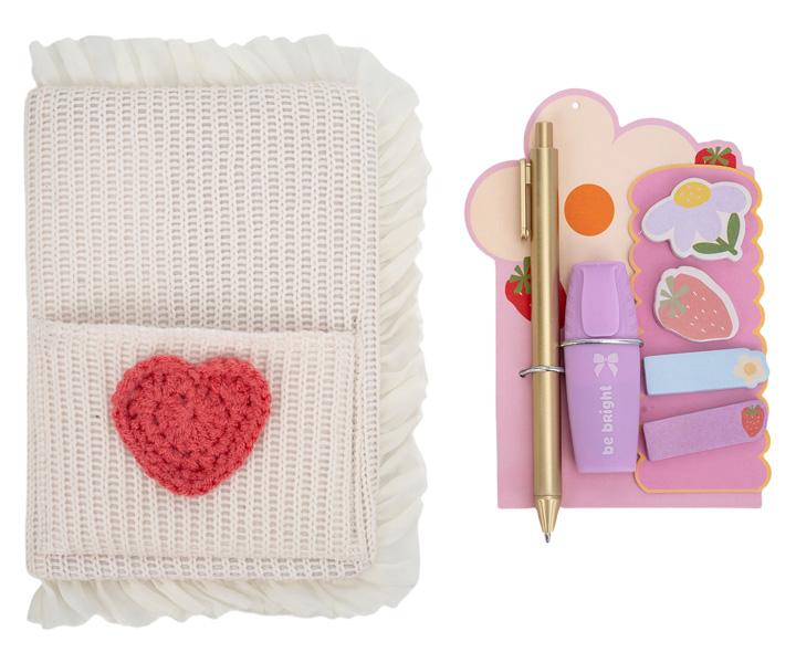 Poklon set notes sa olovkom, signirom i blokčićima 