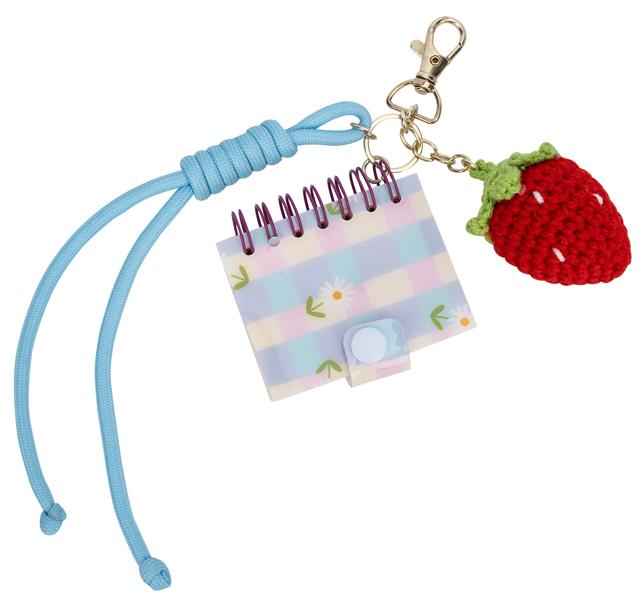 Privezak za ključeve i notes JAGODA 