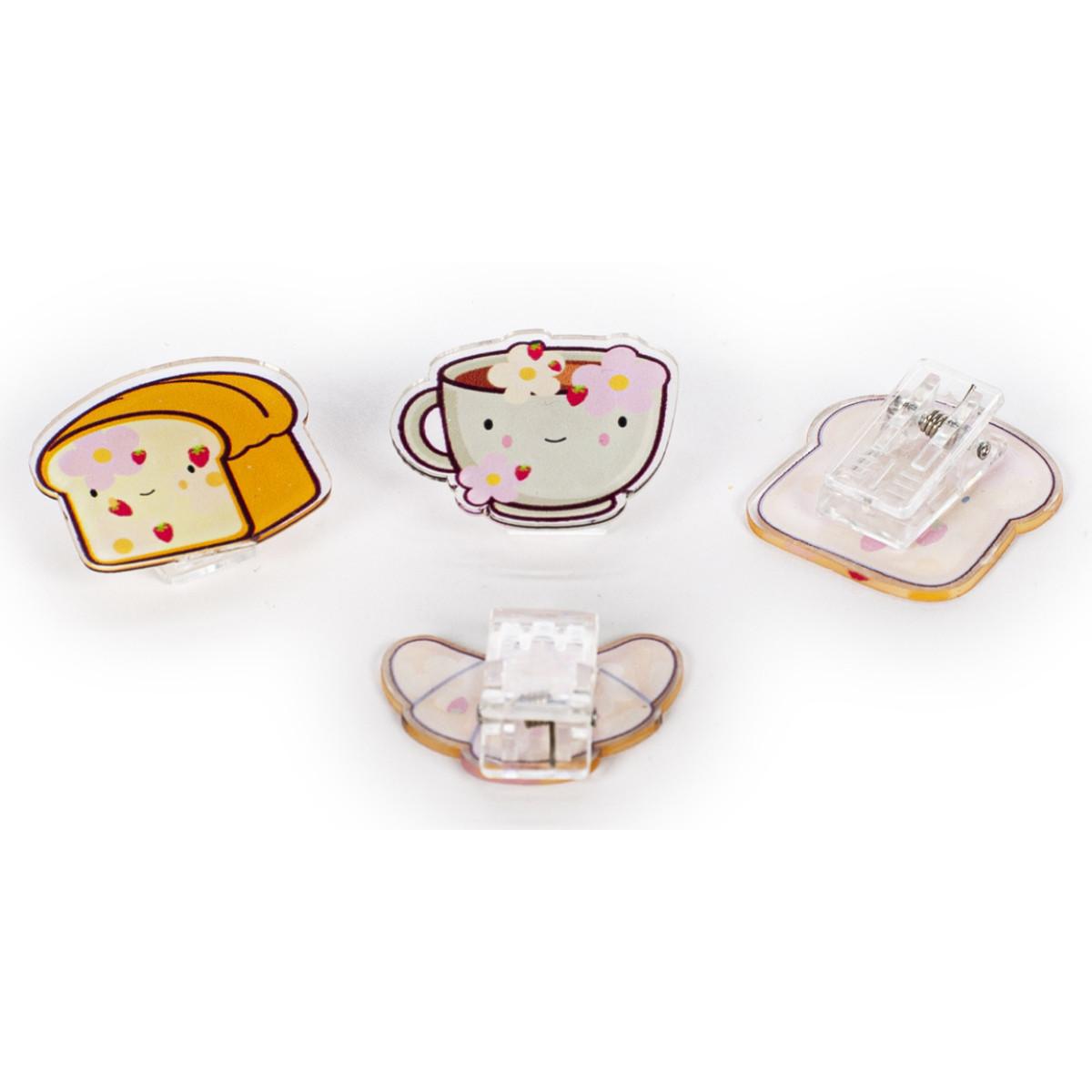 Set četiri štipaljke za kese DORUČAK 