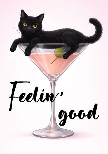 ČESTITKA BLACK CAT MARTINI 