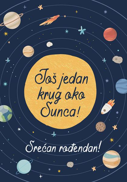 ČESTITKA KRUG OKO SUNCA 