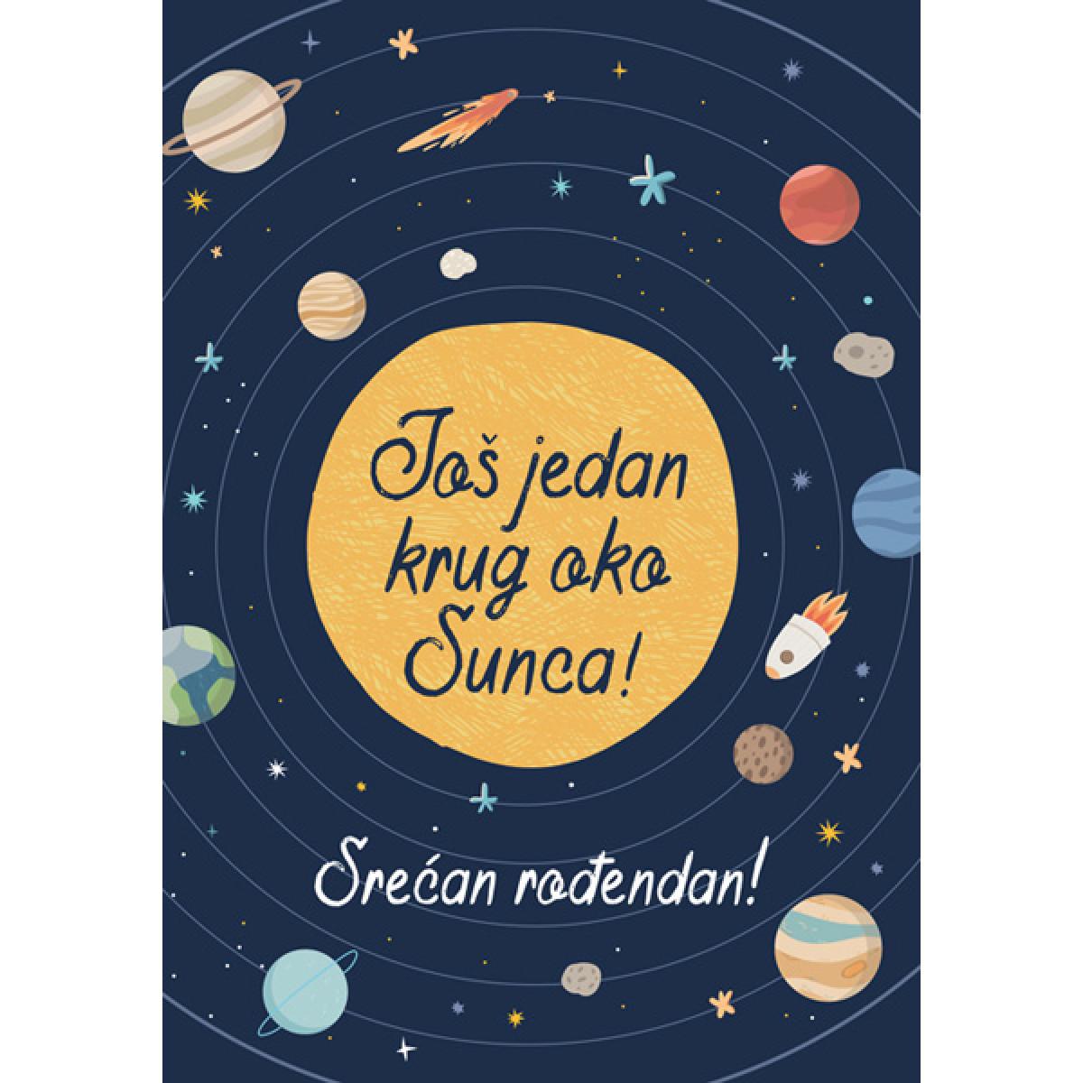 ČESTITKA KRUG OKO SUNCA 