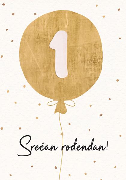 ČESTITKA PRVI ROĐENDAN 
