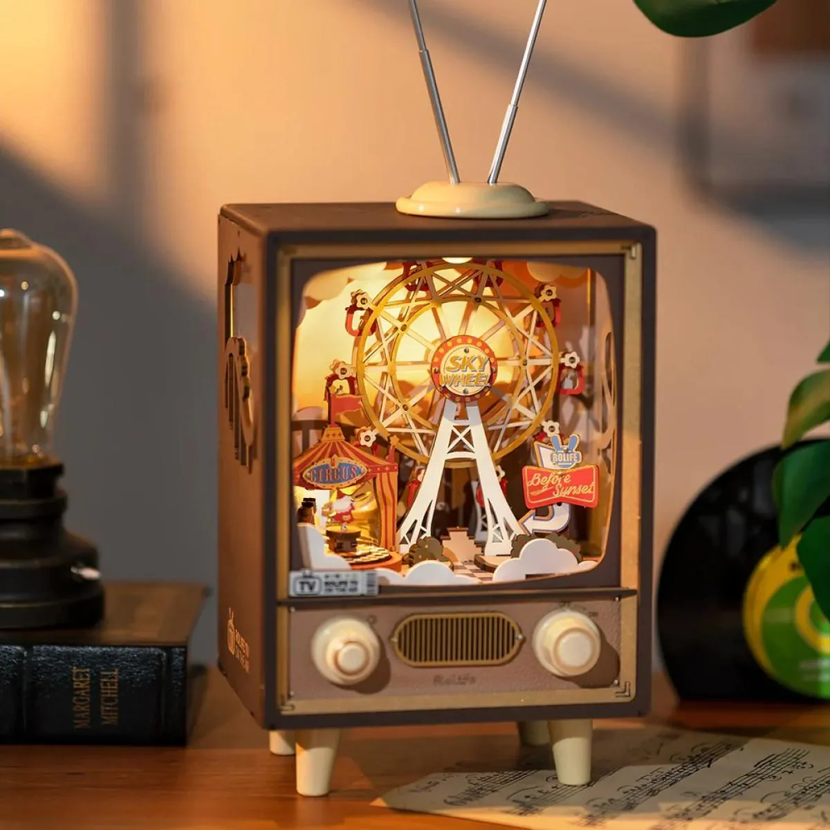 3D drvena slagalica - Sunset Carnival Music Box 