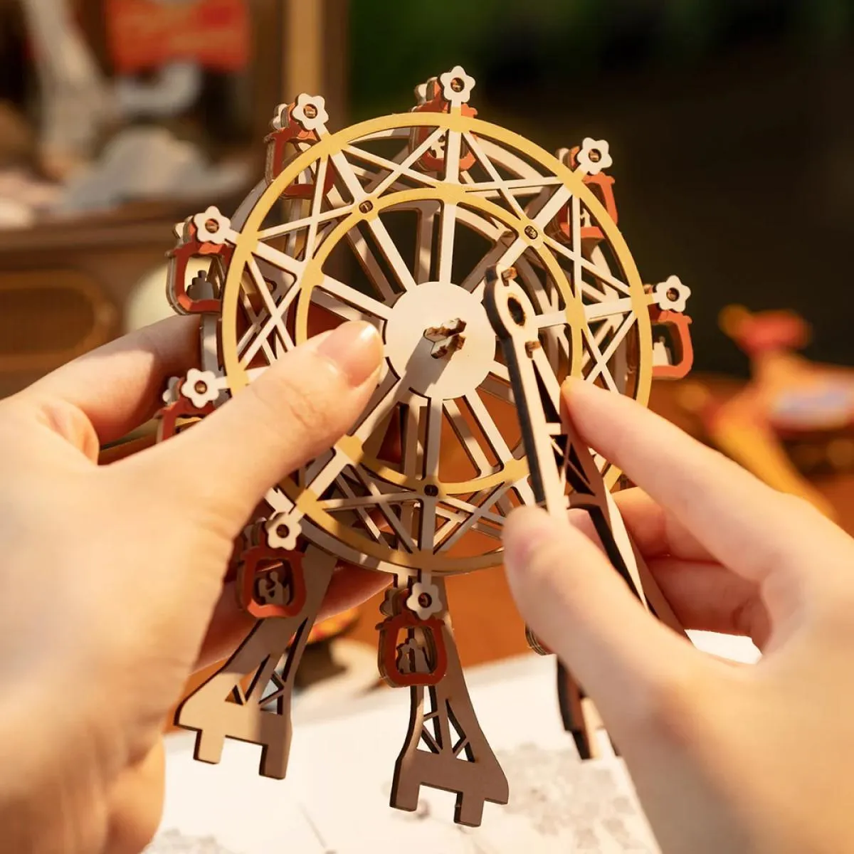 3D drvena slagalica - Sunset Carnival Music Box 