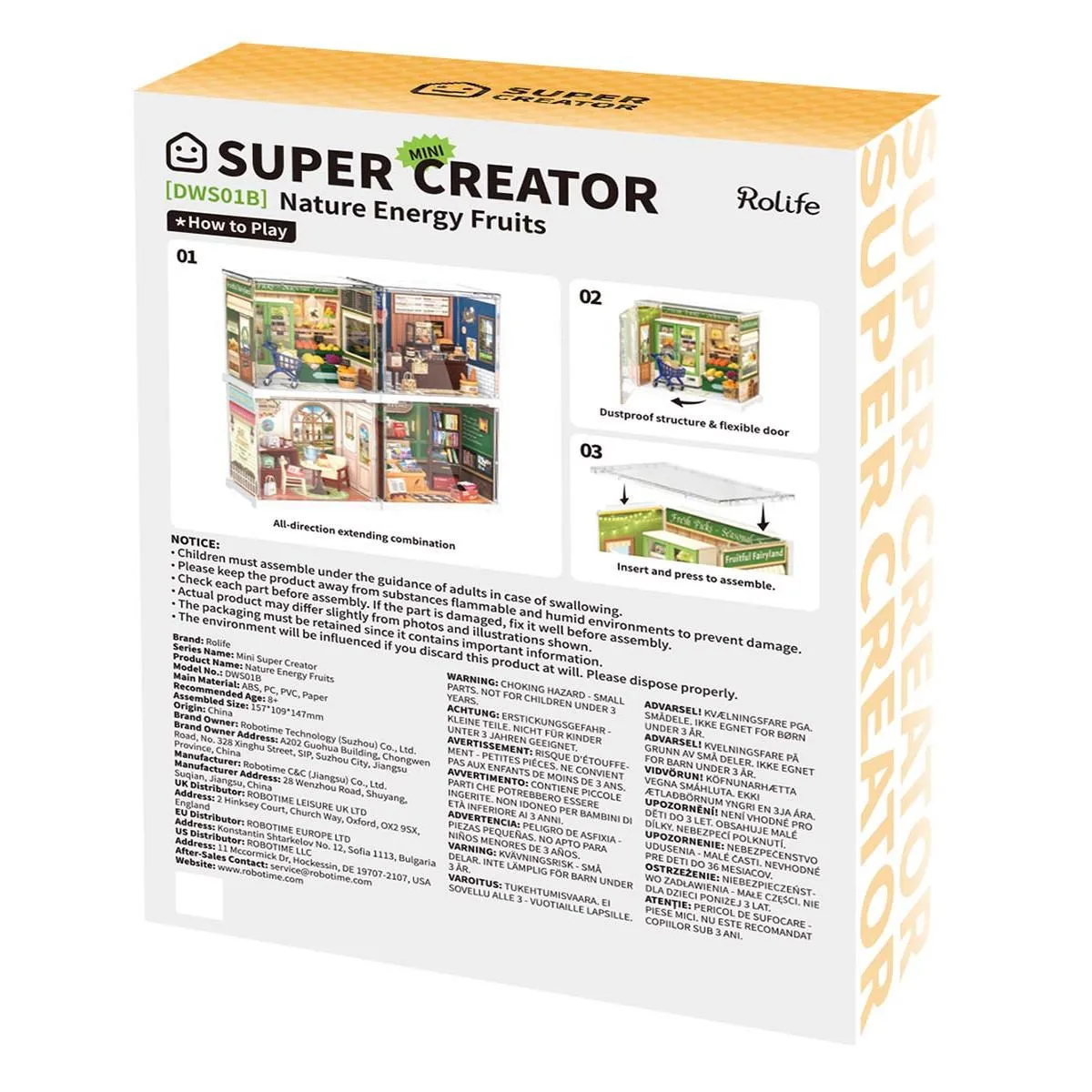 Maketa za slaganje PRODAVNICA VOĆA - Mini Super Creator 