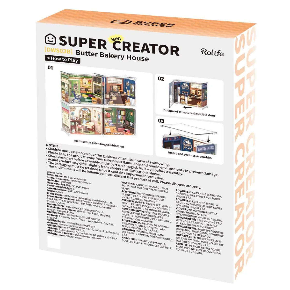 Maketa za slaganje PEKARA - Mini Super Creator 