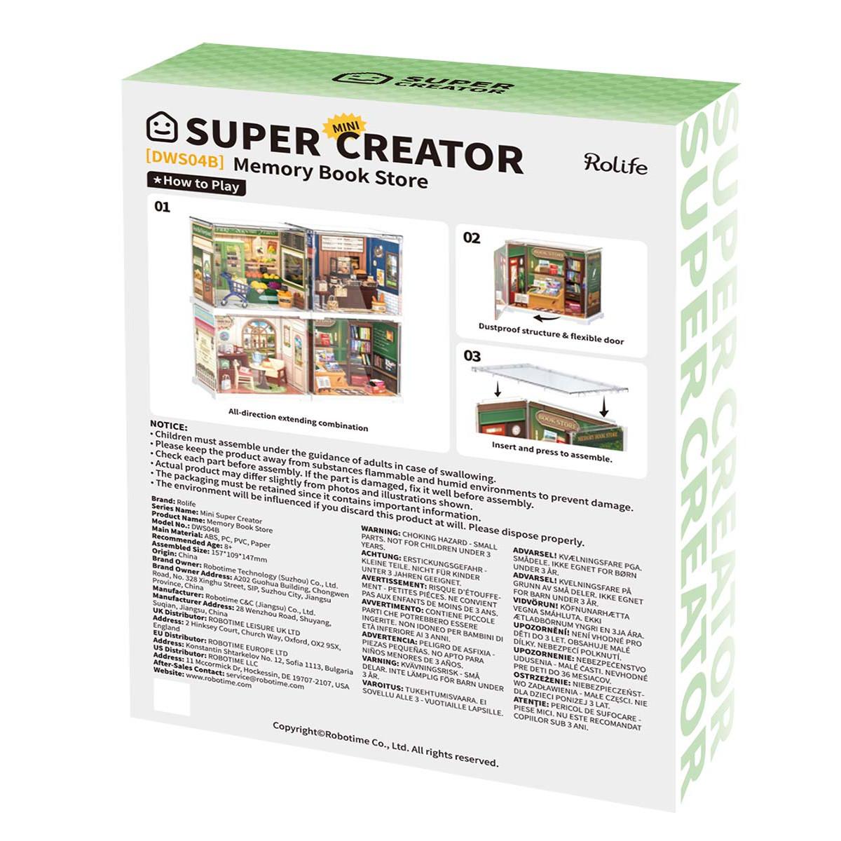 Maketa za slaganje KNJIŽARA - Mini Super Creator 