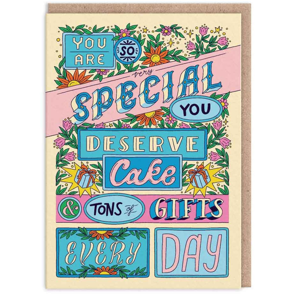 Čestitka You Deserve Cake 