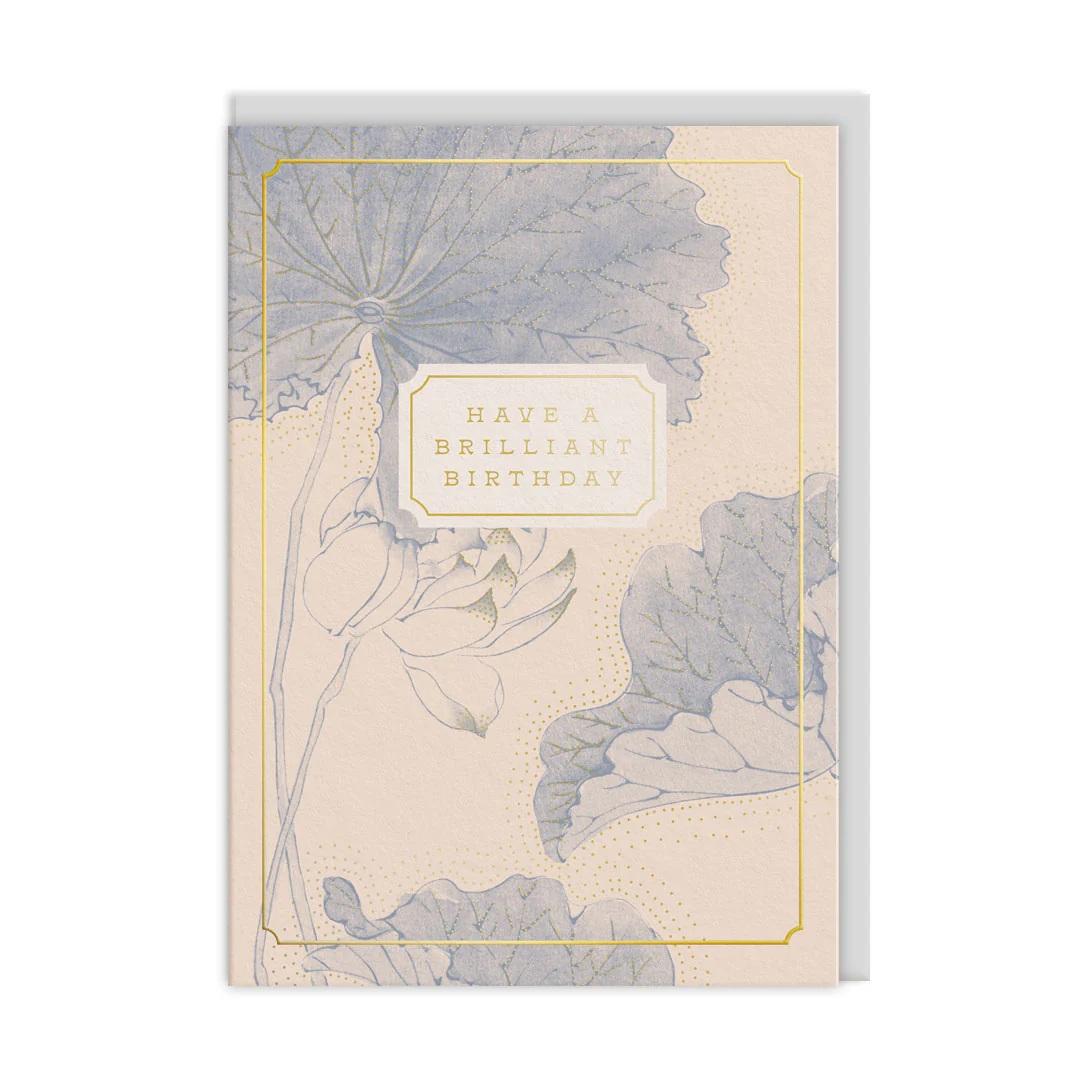 Rođendanska čestitka 15x11 - Eastern Elegance Water Lillies 