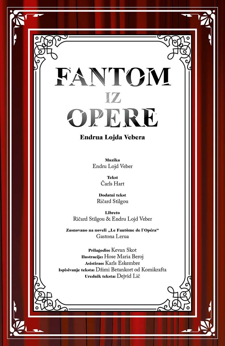 FANTOM IZ OPERE Grafička novela 