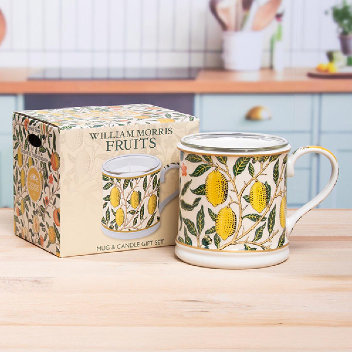 Poklon set sveća i šolja FRUITS 