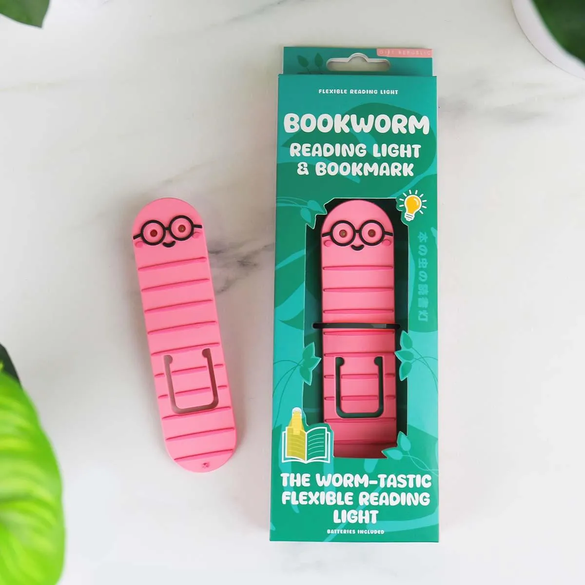 Lampa za čitanje i bookmarker GIFT REPUBLIC Knjiški moljac 