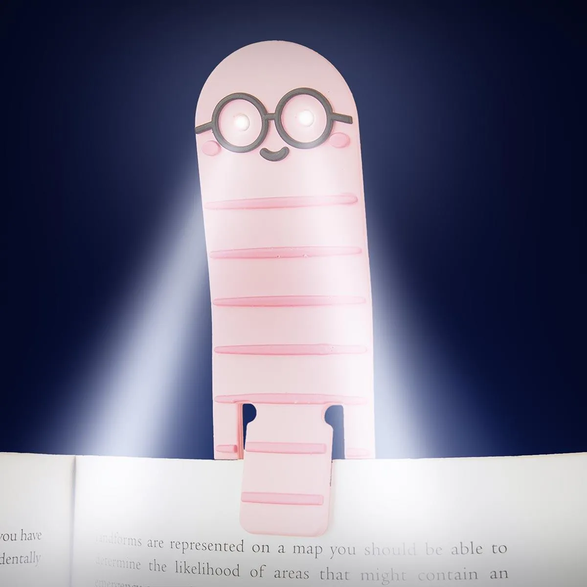 Lampa za čitanje i bookmarker GIFT REPUBLIC Knjiški moljac 