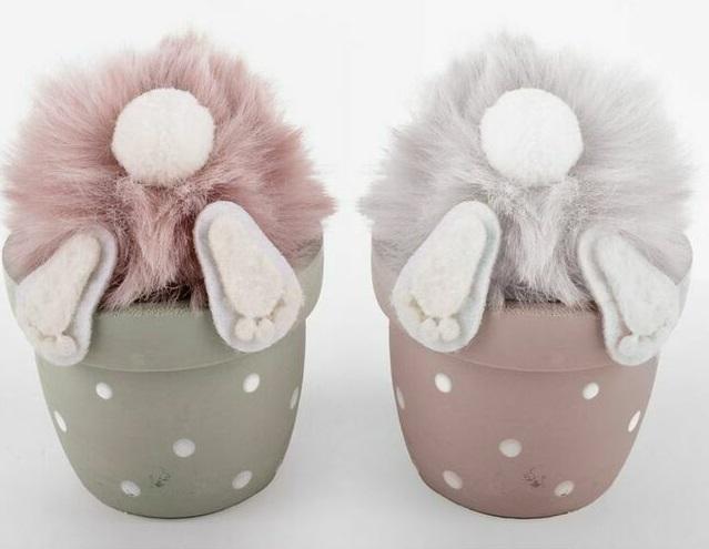 Uskršnji zeka U SAKSIJI 8x12cm 