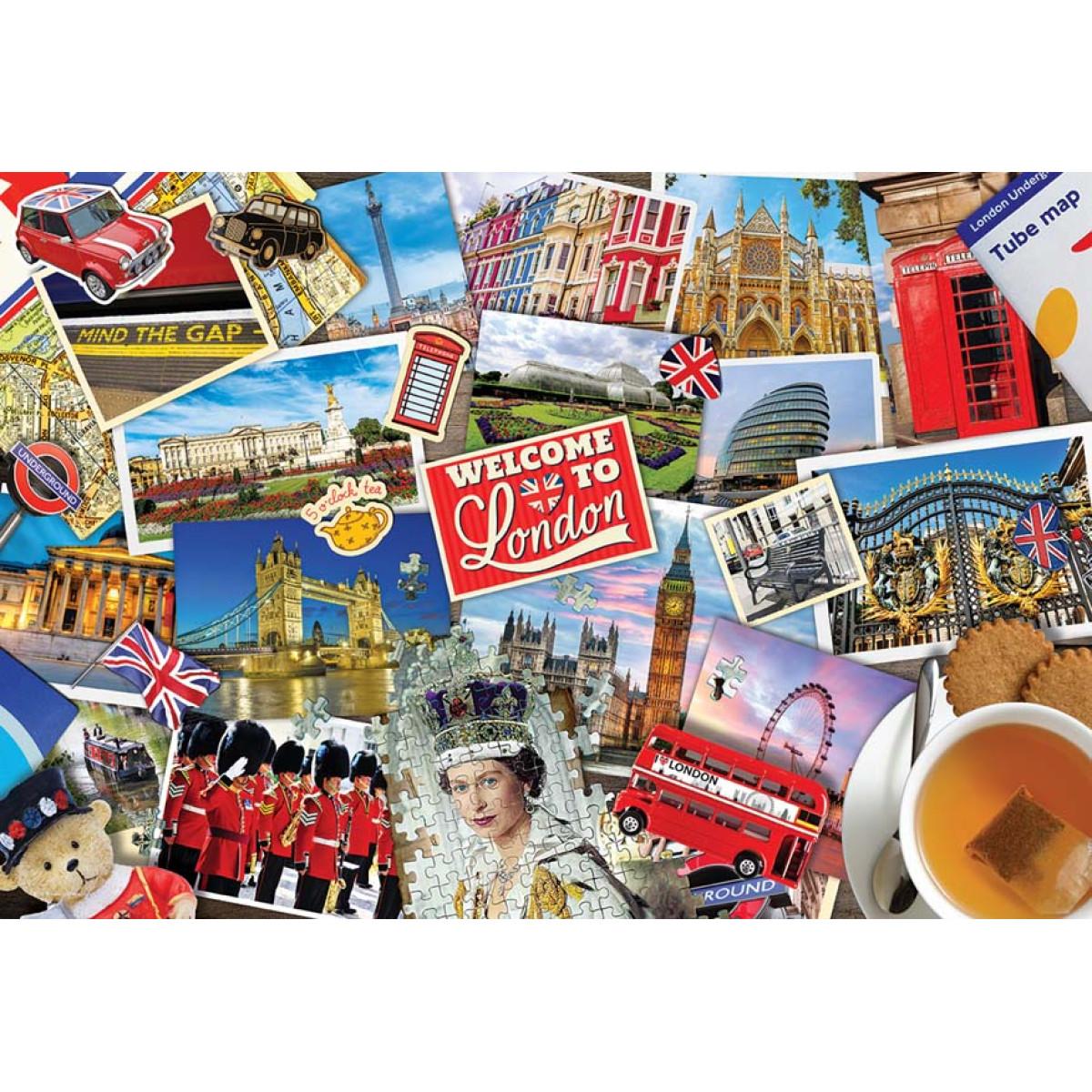 Puzzle u limenci LONDON BUS 550kom 