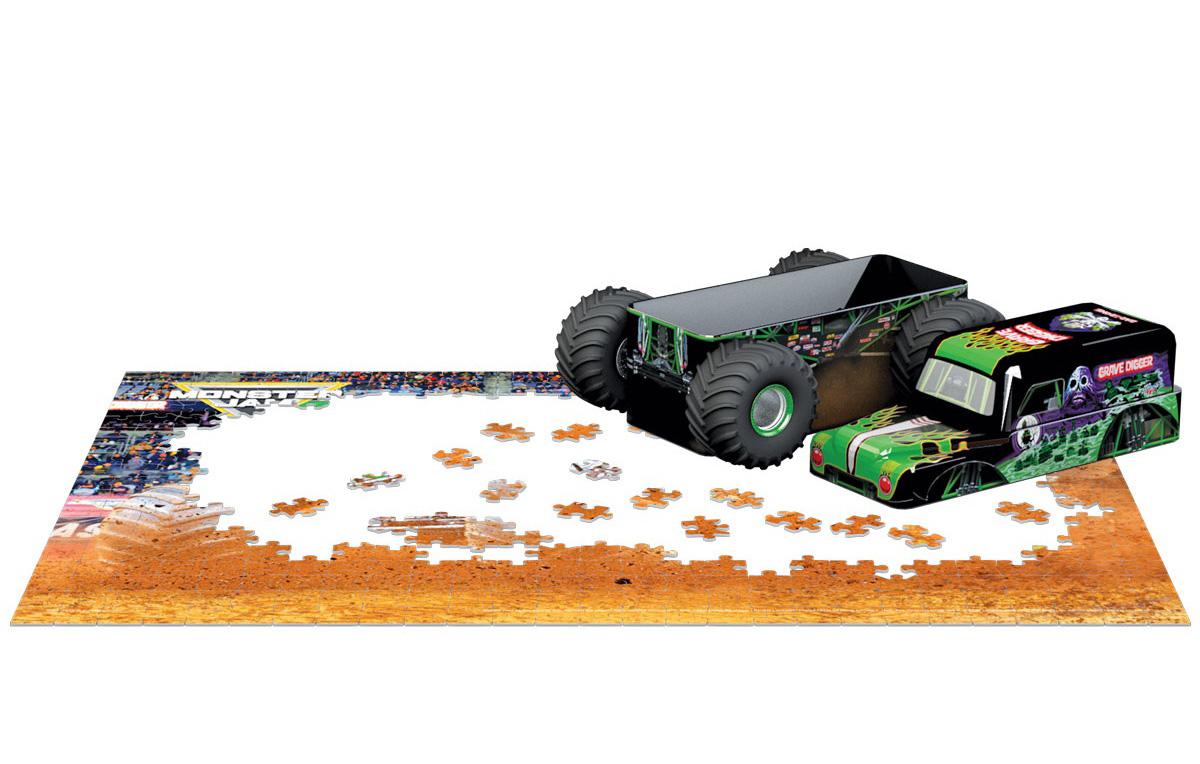 Puzzle u limenci MONSTER JAM 550kom 