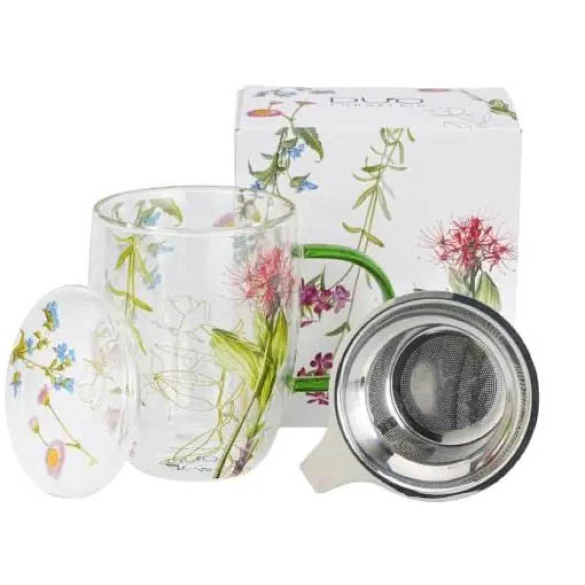Staklena šolja sa infuzerom COLORS OF NATURE 