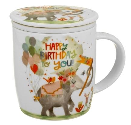 Šolja sa infuzerom HAPPY BIRTHDAY 