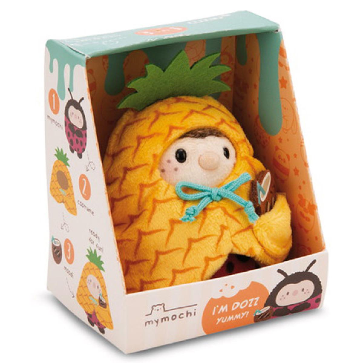 Plišana igračka BUBAMARA DOZZ u kostimu ananasa 10cm MYMOCHI 