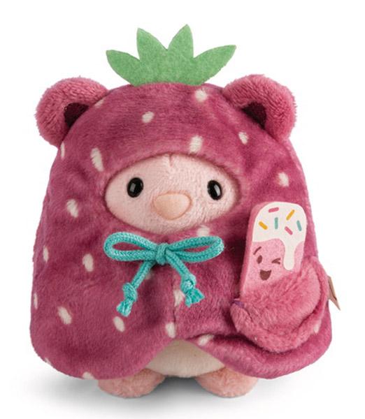 Plišana igračka ZEKA PIBU u kostimu jagode 10cm MYMOCHI 