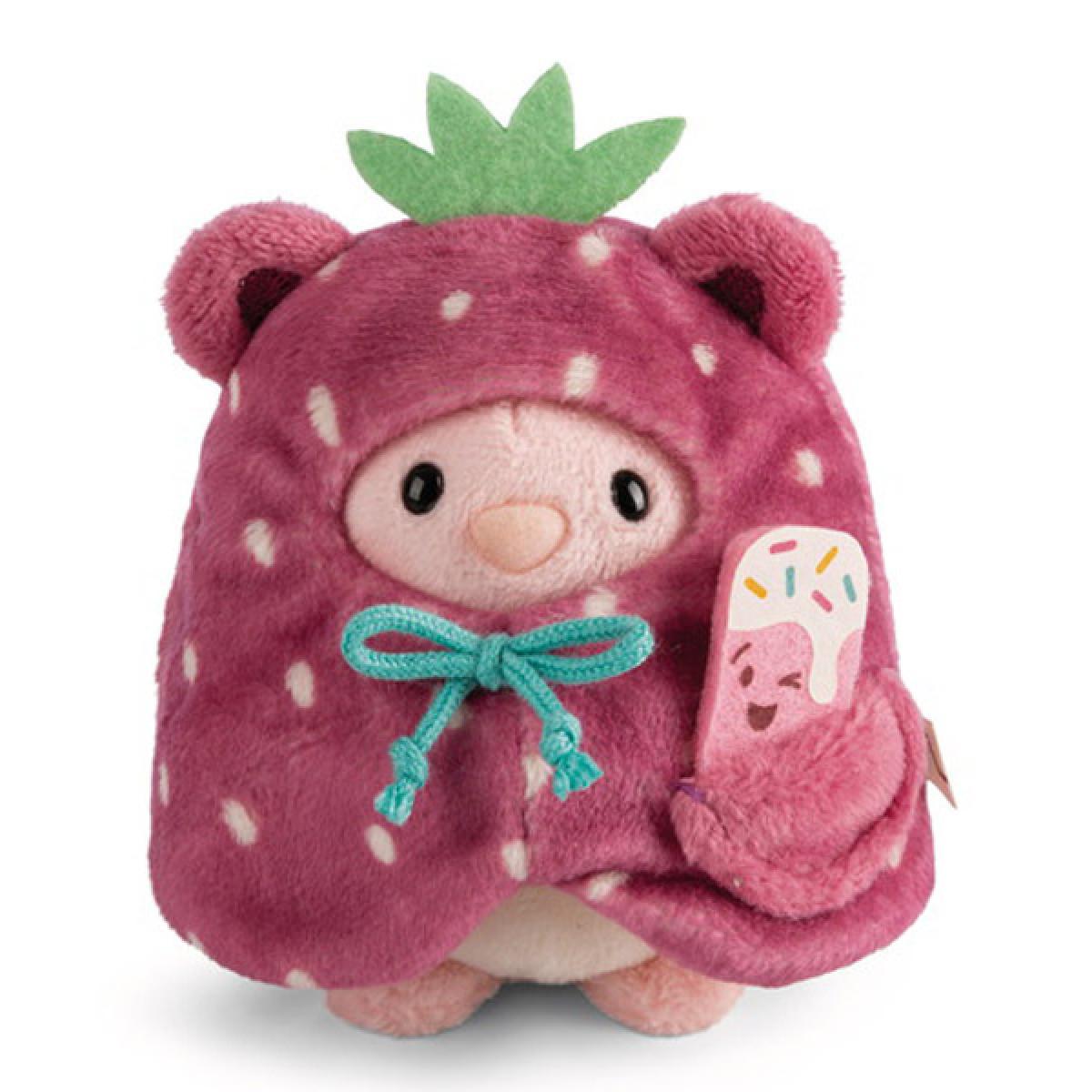 Plišana igračka ZEKA PIBU u kostimu jagode 10cm MYMOCHI 