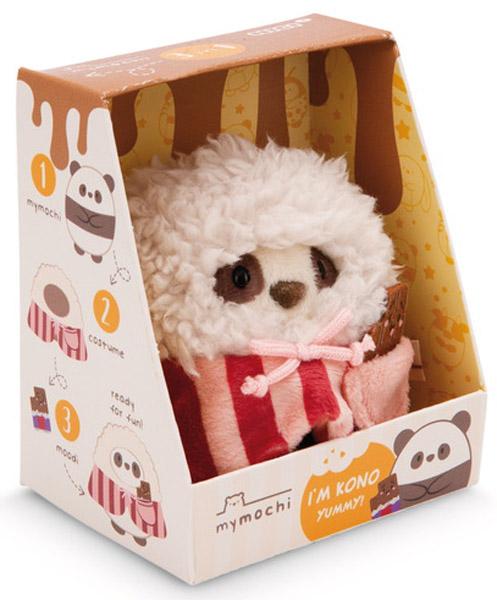 Plišana igračka PANDA KANO u kostimu kokica 10cm MYMOCHI 