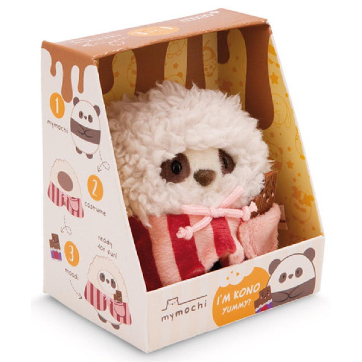 Plišana igračka PANDA KANO u kostimu kokica 10cm MYMOCHI 