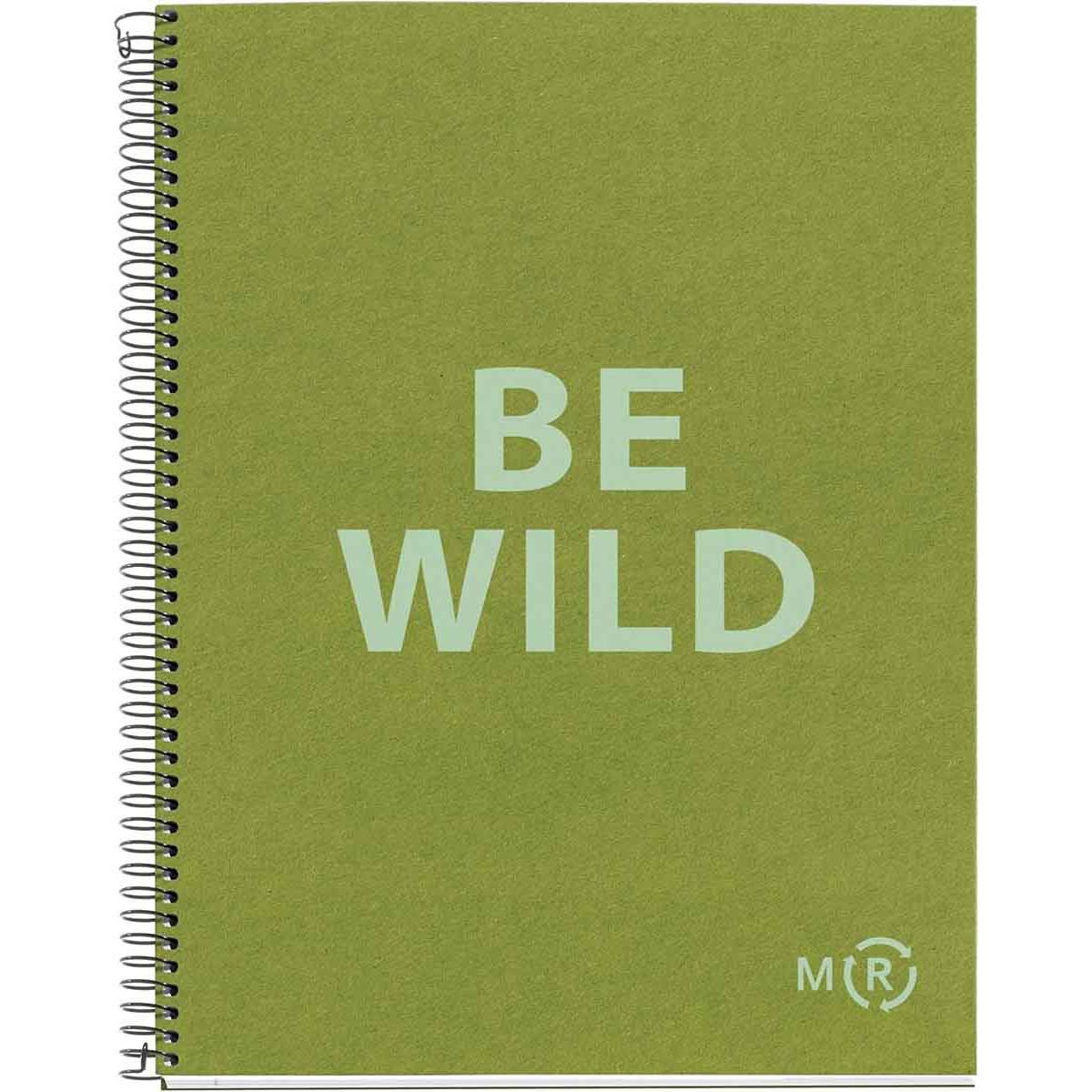 Notes BE WILD ECO OLIVE A4 kvadratići 